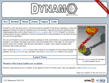 Tablet Screenshot of dynamomd.org